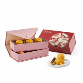 皇玥 時尚系列 紅韻流心雙輝月餅 6個