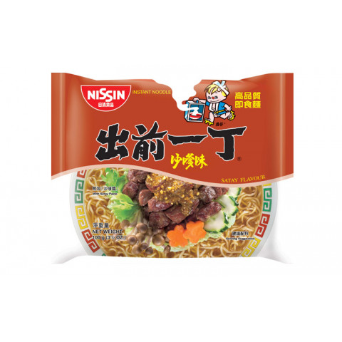 日清　即席麺　出前一丁　サテ　１００ｇ × ９袋