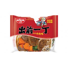 日清　即席麺　出前一丁　煮込み牛肉味　１００ｇ × ９袋