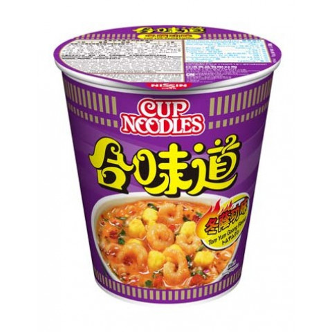 Nissin Cup Noodles Regular Cup Tom Yum Goong Flavour 75g x 4 pieces
