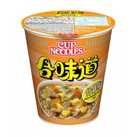 Nissin Cup Noodles Regular Cup Pork Chowder Flavour 75g x 4 pieces