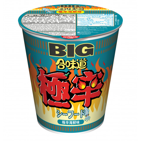Nissin Cup Noodles Big Cup Extra Spicy Seafood Flavour 100g x 2 pieces