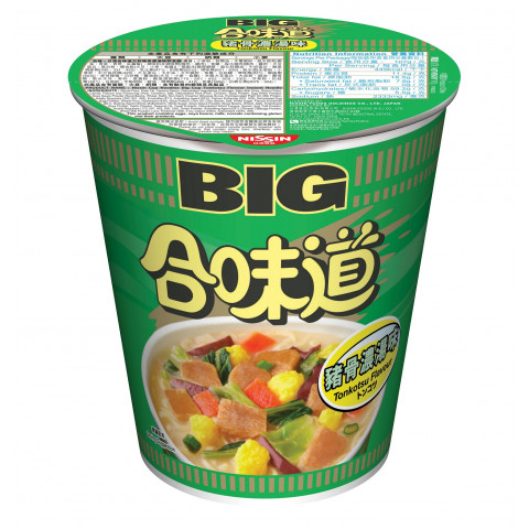 日清　カップヌードル　ビッグ　豚骨スープ　１０７ｇ × ２コ