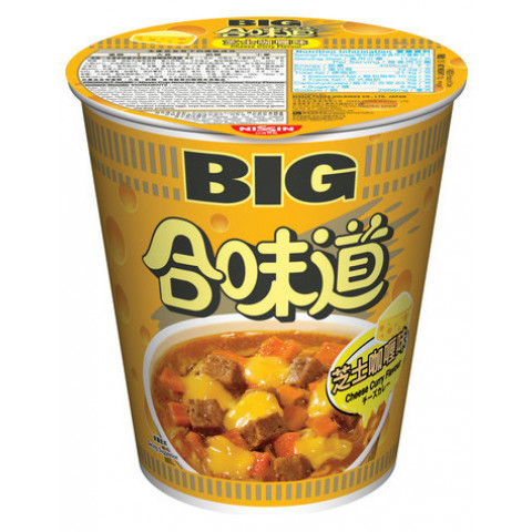 Nissin Cup Noodles Big Cup Cheese Curry Flavour 113g x 2 pieces