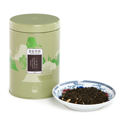 英記茶荘　缶入り茶葉　三花香片（ジャスミン茶）　１５０ｇ