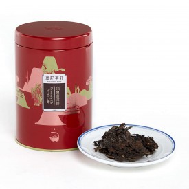 英記茶荘　缶入り茶葉　プーアル青餅　１５０ｇ