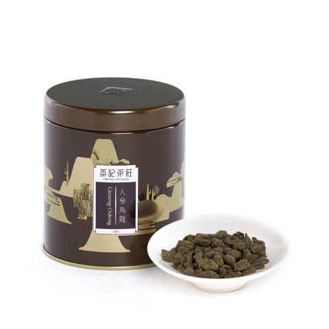 英記茶荘　缶入り茶葉　人参烏龍（蘭貴人）　７５ｇ