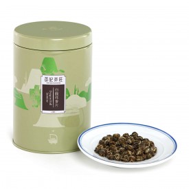 英記茶荘　缶入り茶葉　白龍珠香片（ジャスミン茶）　１５０ｇ