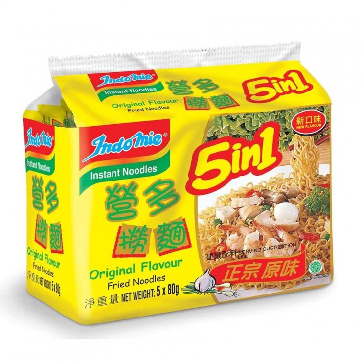 Indomie Mi Goreng Instant Noodle Original 80g x 5 packs - Hong Kong Specialties Online Market