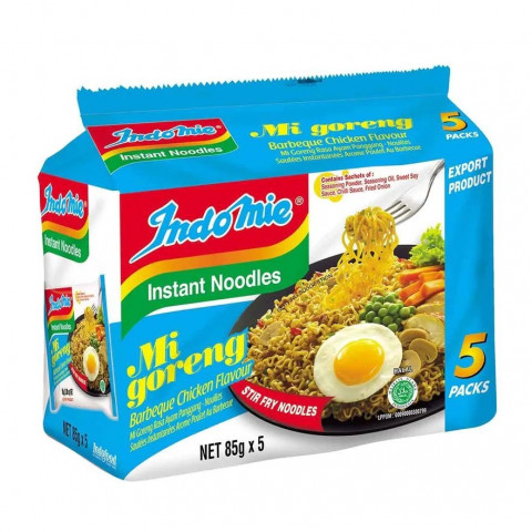 Indomie Mi Goreng Instant Noodle BBQ Chicken Flavour 85g x 5 packs