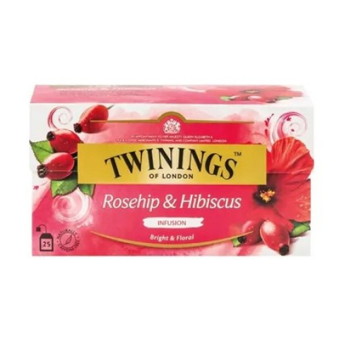 Twinings Rosehip & Hibiscus 25 teabags