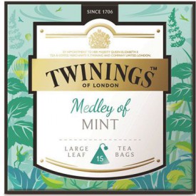 Twinings Large-Leaf Tea Bag Medley of Mint 15 teabags