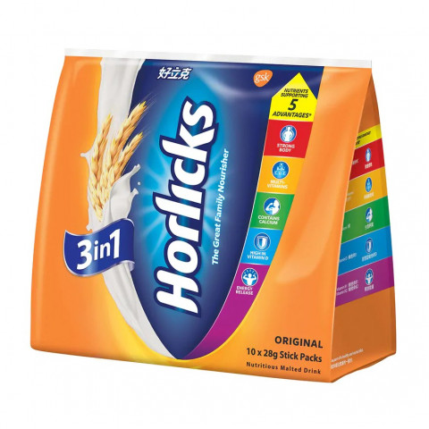 Horlicks Nutritious Malted Drink 28g x 10 stick packs