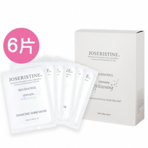 Choi Fung Hong Joseristine Resveratrol Ultimate Whitening Diamond-Shine Mask 6 pieces