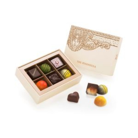 The Peninsula Hong Kong Handmade Chocolate Gift Box 6 Pieces