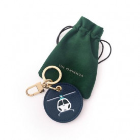 The Peninsula Hong Kong Helicopter Leather Key Holder