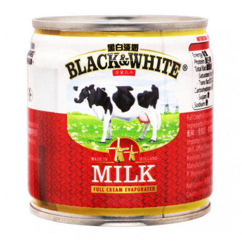 Black & White Full Cream Evaporated Milk 170g