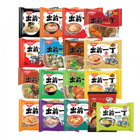 日清　即席麺　出前一丁詰合せ　１００ｇ × １７袋