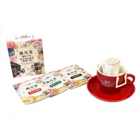 TEADDICT Cup Set and Assorted Tea Drip Tea Bag 6 teabags
