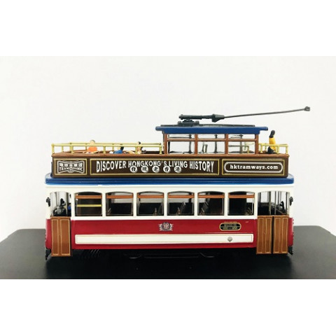 HK Tramways Sightseeing Tram Die-cast Model with Passengers