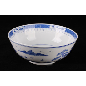 陶器の椀　山の柄　８″