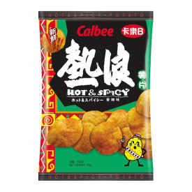 Calbee Hot & Spicy Flavoured Photo Chips 105g