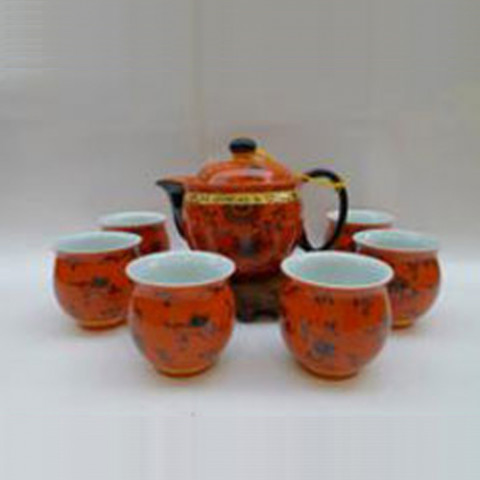 Ying Kee Tea House Red Lotus Tea Set