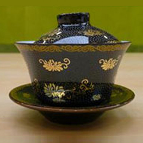 Ying Kee Tea House Golden Flower Chinese Cup