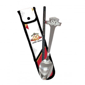 Black & White 80th Anniversary Version Drinking Straw and Spoon Set