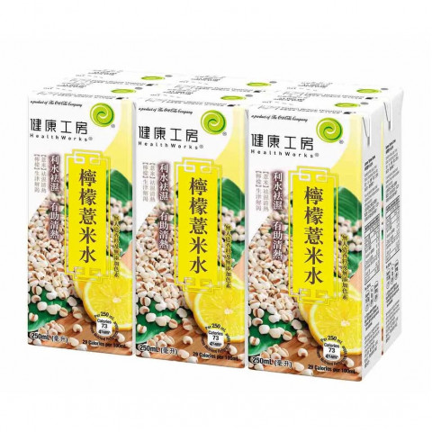 健康工房　レモン、ハトムギ飲料　２５０ｍｌ × ６本