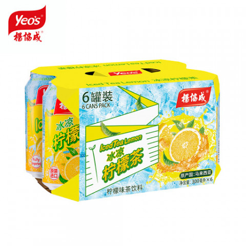 ヨーヒャップセン　レモンティー　３００ｍｌ × ６缶