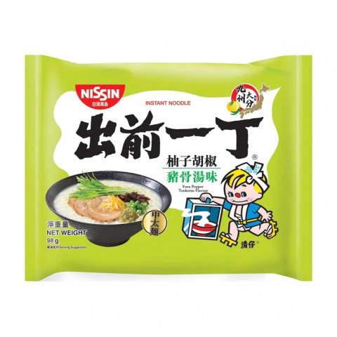 Nissin Demae Iccho Instant Noodle Yuzu Pepper Tonkotsu Flavour 100g