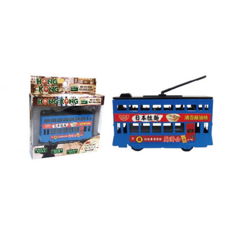 新興玩具 香港藍色電車 13厘米 x 11厘米 x 3厘米
