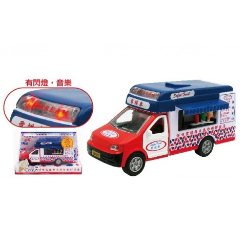Sun Hing Toys Ice Cream Truck with Sound & Bright Flashing Light 17cm x 6cm x 10cm