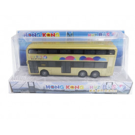 Sun Hing Toys Hong Kong Double Decker Bus Hong Kong Zhuhai Macau Station 20cm x 10cm x 5cm