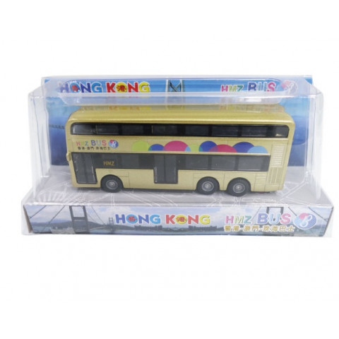 新興玩具 香港雙層巴士 金色港澳珠海香港巴士 20厘米 x 10厘米 x 5厘米