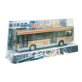 Sun Hing Toys Hong Kong Single Decker Bus Gold Color 20.5cm x 9.5cm x 6cm