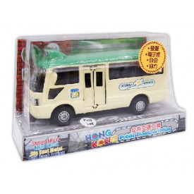 Sun Hing Toys Hong Kong Green Public Minibus with Sound & Bright Flashing Light 16.2cm x 9.5cm x 6.7cm