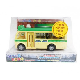 Sun Hing Toys Hong Kong Green Public Minibus with Sound & Bright Flashing Light 14cm x 8.3cm