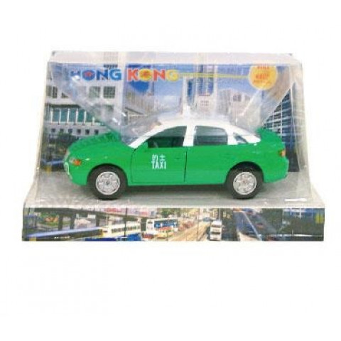 Sun Hing Toys Hong Kong Taxi Green Color 16cm x 9.5cm x 7cm
