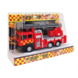 新興玩具　消防車　光る＆音声真似　１９．５ｃｍ × １２ｃｍ × ７．５ｃｍ