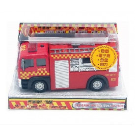 新興玩具　消防車　光る＆音声真似　１４ｃｍ × ６ｃｍ × ８．５ｃｍ