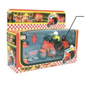新興玩具　消防オートバイ　９ｃｍ × ７．５ｃｍ × ５ｃｍ