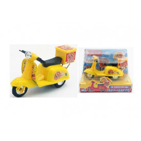 Sun Hing Toys Pizza Motorcycle Yellow Color