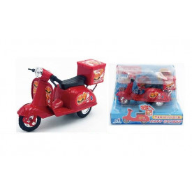 Sun Hing Toys Pizza Motorcycle Red Color