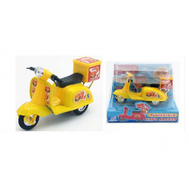 Sun Hing Toys Hamburger Motorcycle Yellow Color