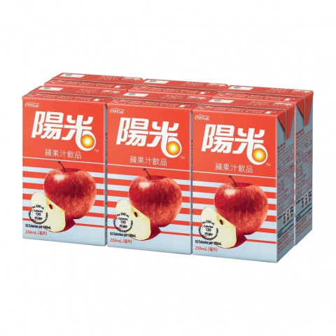陽光 蘋果汁 250毫升 x 6包