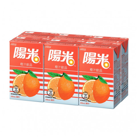 陽光 橙汁 250毫升 x 6包