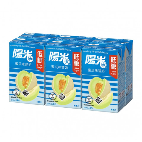 陽光 蜜瓜味荳奶 低糖 250毫升 x 6包