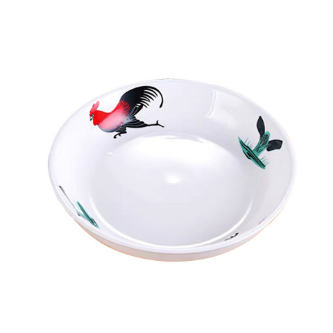 Chicken Pattern 10 inch Soup Dish 2 pieces